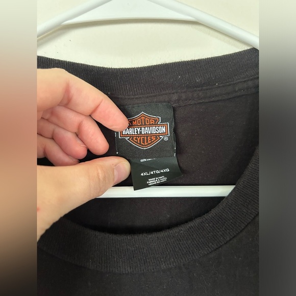 Santa Skull Rocky’s Harley Davidson Tshirt - Picture 2 of 7